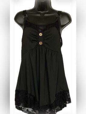 DressFo BLK  Slip-over Nightgown, M *P1088
